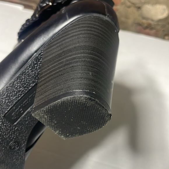 American Eagle Outfitters Black Braided Ankle Boots 9 1/2 wide - Picture 8 of 12